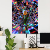 Poster Tulipe dans un tunnel de vortex prismatique (Bureau à domicile)