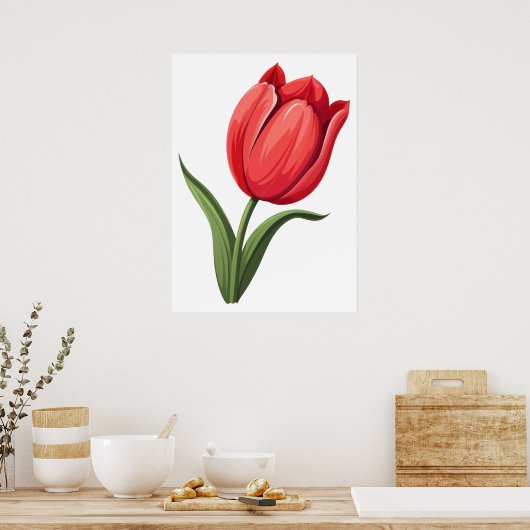 Poster Tulipe de fleurs (Cuisine)