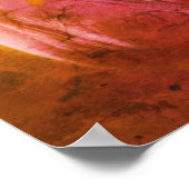 Poster Tulipe De Lavande Avec Petite Bee Distressed Art (Coin)