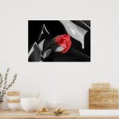 Poster Tulipe de nouveau-né rouge (Cuisine)