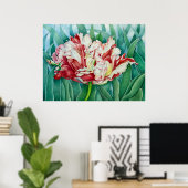 Poster Tulipe de perroquet (Bureau à domicile)