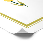Poster Tulipe jaune (Coin)