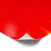 Poster tulipe jaune rouge (Coin)