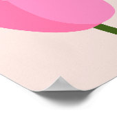 Poster Tulipe rose (Coin)