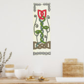 Poster Tulipe rouge (Cuisine)