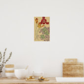 Poster Tulipes Art Nouveau (Cuisine)