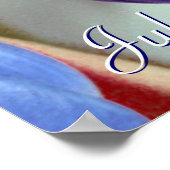 Poster Tulipes bleues (Coin)