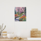 Poster Tulipes Colorées dans le Parc (Cuisine)