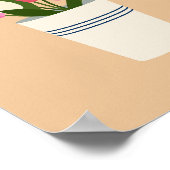 Poster Tulipes Colorées Dans Un Vase (Coin)