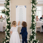 Poster Tulipes dans Delft Blue personnalisable