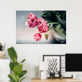 Poster Tulipes dans un vase (Bureau à domicile)