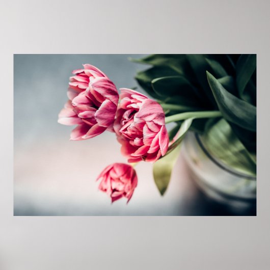 Poster Tulipes dans un vase (Devant)