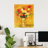 Poster Tulipes de Pierre Renoir, Impressionnisme Vintage (Bureau à domicile)