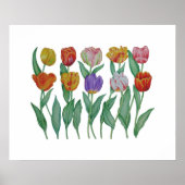 Poster Tulipes de printemps (Devant)