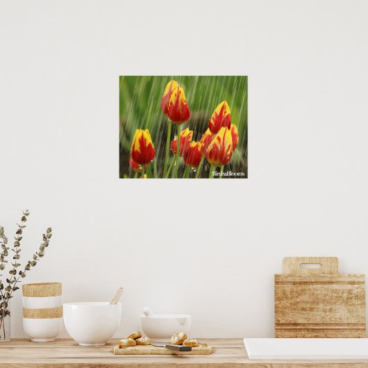 Poster Tulipes de printemps (Cuisine)