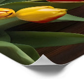 Poster Tulipes de printemps pour la Saint Valentin (Coin)
