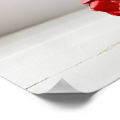 Poster Tulipes de printemps pour la Saint Valentin (Coin)