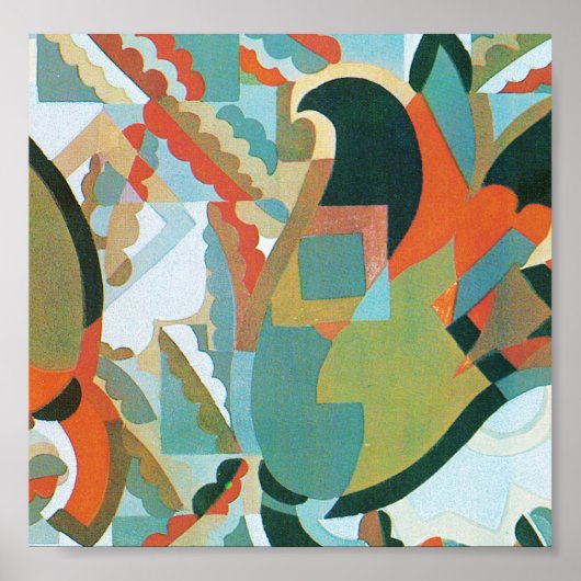 Poster Tulipes en Abstrait (Devant)