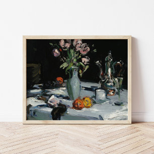 Poster Tulipes et un pot de café Samuel John Peploe