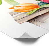 Poster Tulipes fraîches en floraison (Coin)