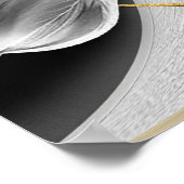 Poster Tulipes gris et jaunes sur texture (Coin)