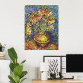 Poster Tulipes impériales de Van Gogh dans un vase de cui (Bureau à domicile)