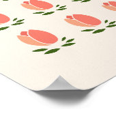 Poster Tulipes orange (Coin)