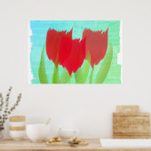 Poster Tulipes Personnalisées (Cuisine)