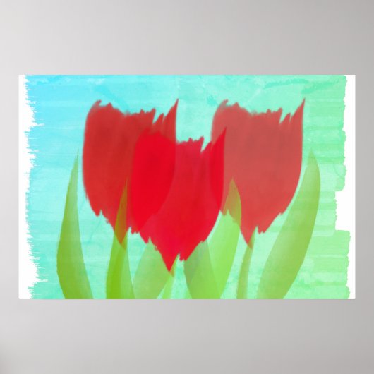 Poster Tulipes Personnalisées (Devant)