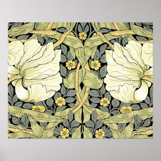 Poster Tulipes Pimpernel Art Botanique de William Morris (Devant)