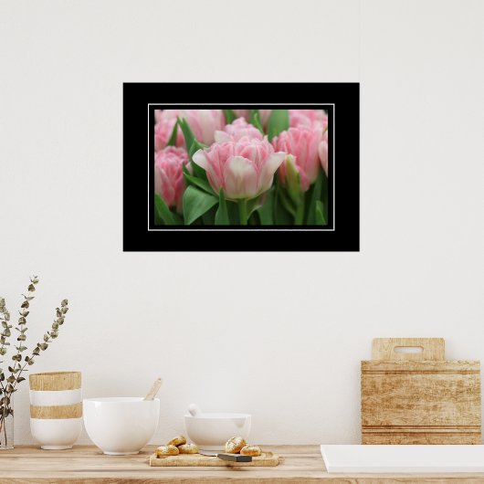 Poster Tulipes roses (Cuisine)