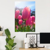 Poster Tulipes roses (Bureau à domicile)
