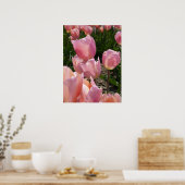 Poster Tulipes roses (Cuisine)