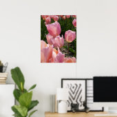 Poster Tulipes roses (Bureau à domicile)