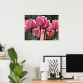 Poster Tulipes roses (Bureau à domicile)