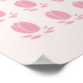 Poster Tulipes roses (Coin)