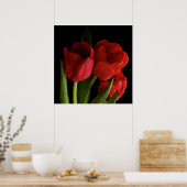 Poster Tulipes rouges (Cuisine)