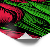 Poster Tulipes rouges (Coin)