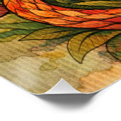 Poster Tulipes rouges Dragon Spring Dragons (Coin)