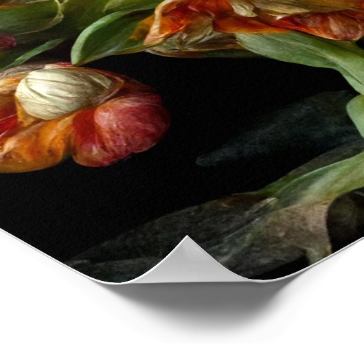 Poster Tulipes toujours en vie (Coin)