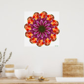 Poster Tulipes violettes, rouges et jaunes (Cuisine)