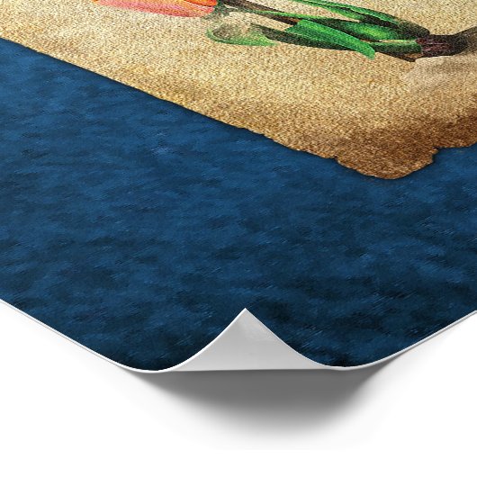 Poster Tulipomania Graph (blue) (Coin)