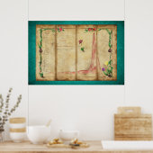 Poster Tulipomania Graph (mint) (Cuisine)