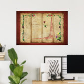 Poster Tulipomania Graph (red) (Bureau à domicile)