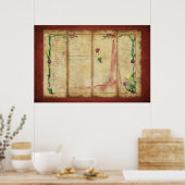 Poster Tulipomania Graph (red) (Cuisine)