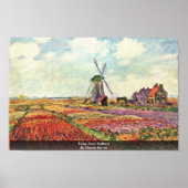 Poster Tulips De Hollande Par Claude Monet (Devant)