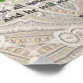 Poster Tulips Viola ~ Proverbs 3:5-6 (Coin)