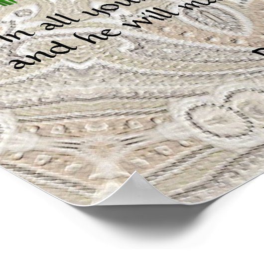 Poster Tulips Viola ~ Proverbs 3:5-6 (Coin)