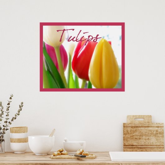Poster Tulpkleuren (Keuken)