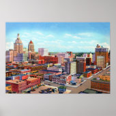 Poster Tulsa Oklahoma Skyline (Devant)